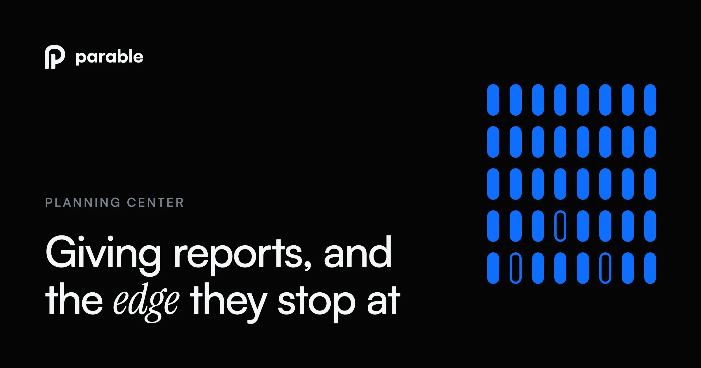 Planning Center Giving Reports: Every Report You Can Run, and the Three You Can't